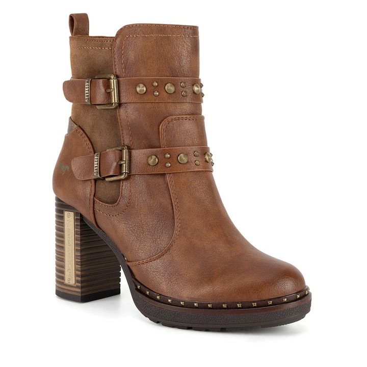 Botine dama 1336-512, Mustang, Textil, Maro