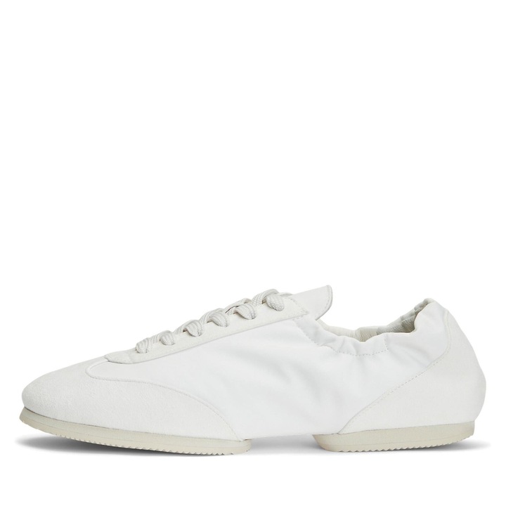 Női tornacipő, Polo Ralph Lauren, szövet és velúr, fehér, elegáns szett, 35.5 EU