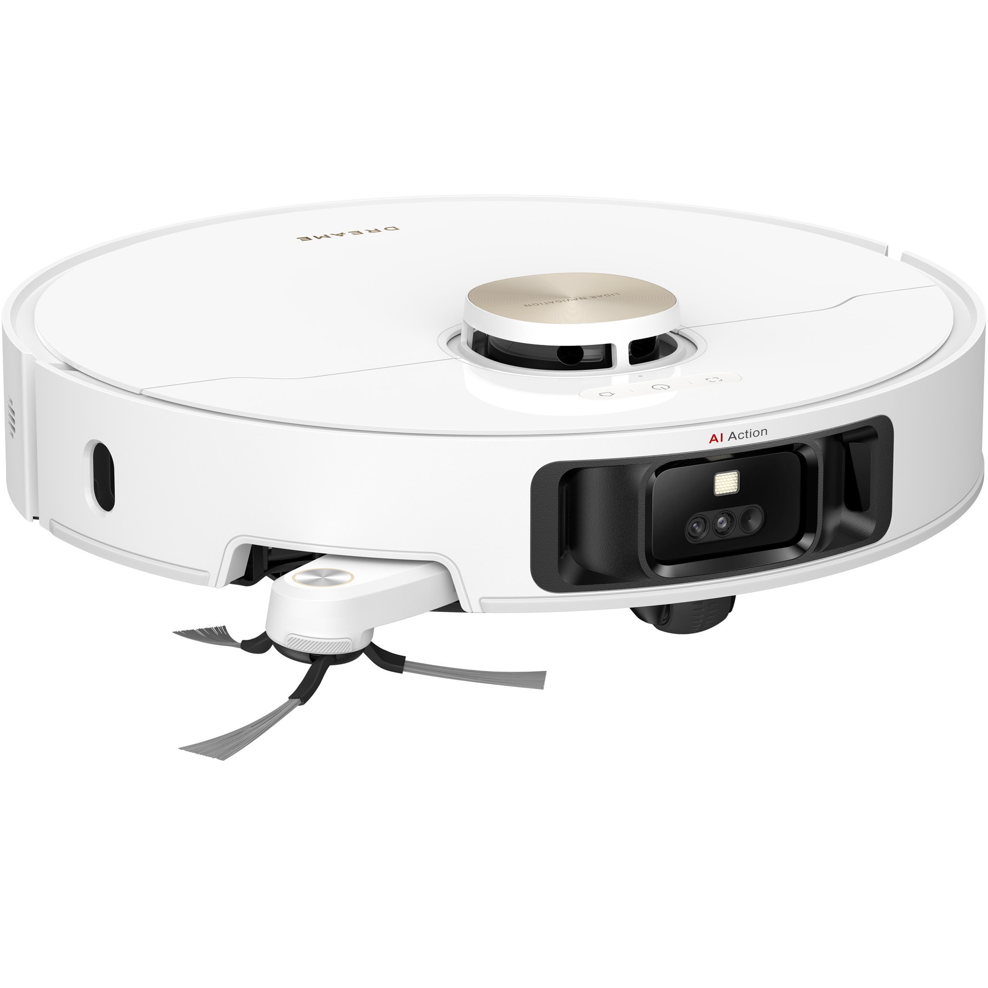 Robot de aspirare cu mop Dreame L50 Ultra RLL94CE, putere de aspirare 19500Pa, autocuratare mop cu apa de pana la 75˚C, trecerea pragurilor de pana la 6cm, perie dubla anti-incurcare, baterie 6400mAh, alb