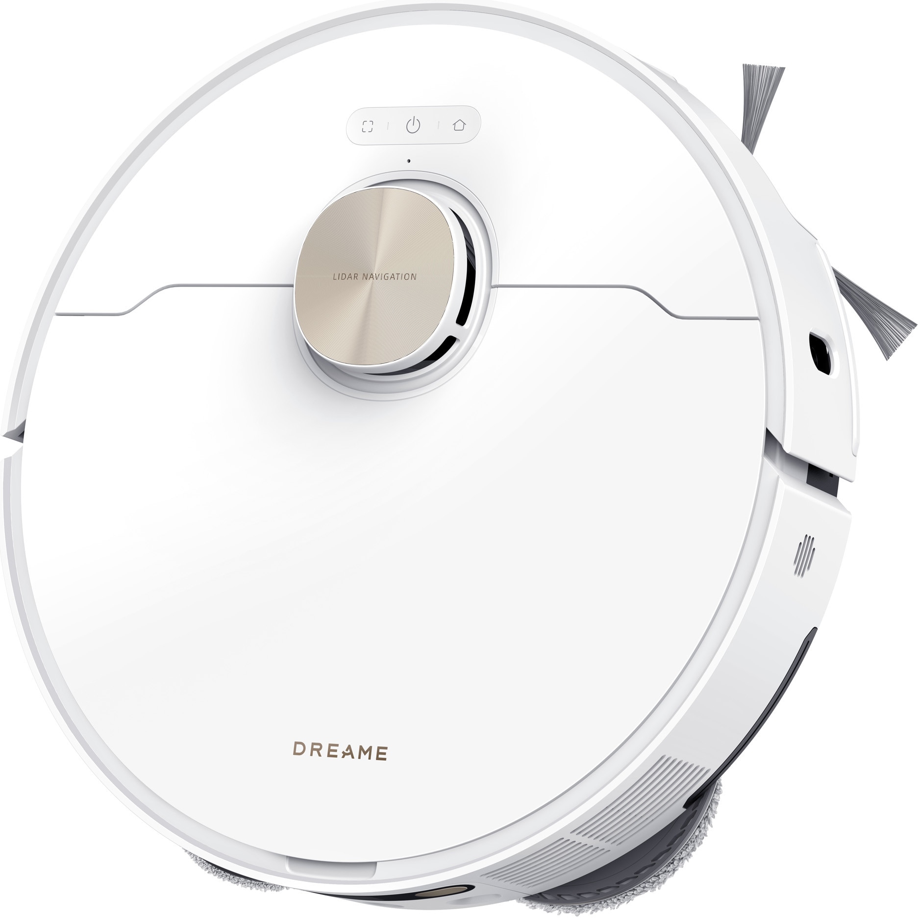 Robot de aspirare cu mop Dreame L50 Ultra RLL94CE, putere de aspirare 19500Pa, autocuratare mop cu apa de pana la 75˚C, trecerea pragurilor de pana la 6cm, perie dubla anti-incurcare, baterie 6400mAh, alb