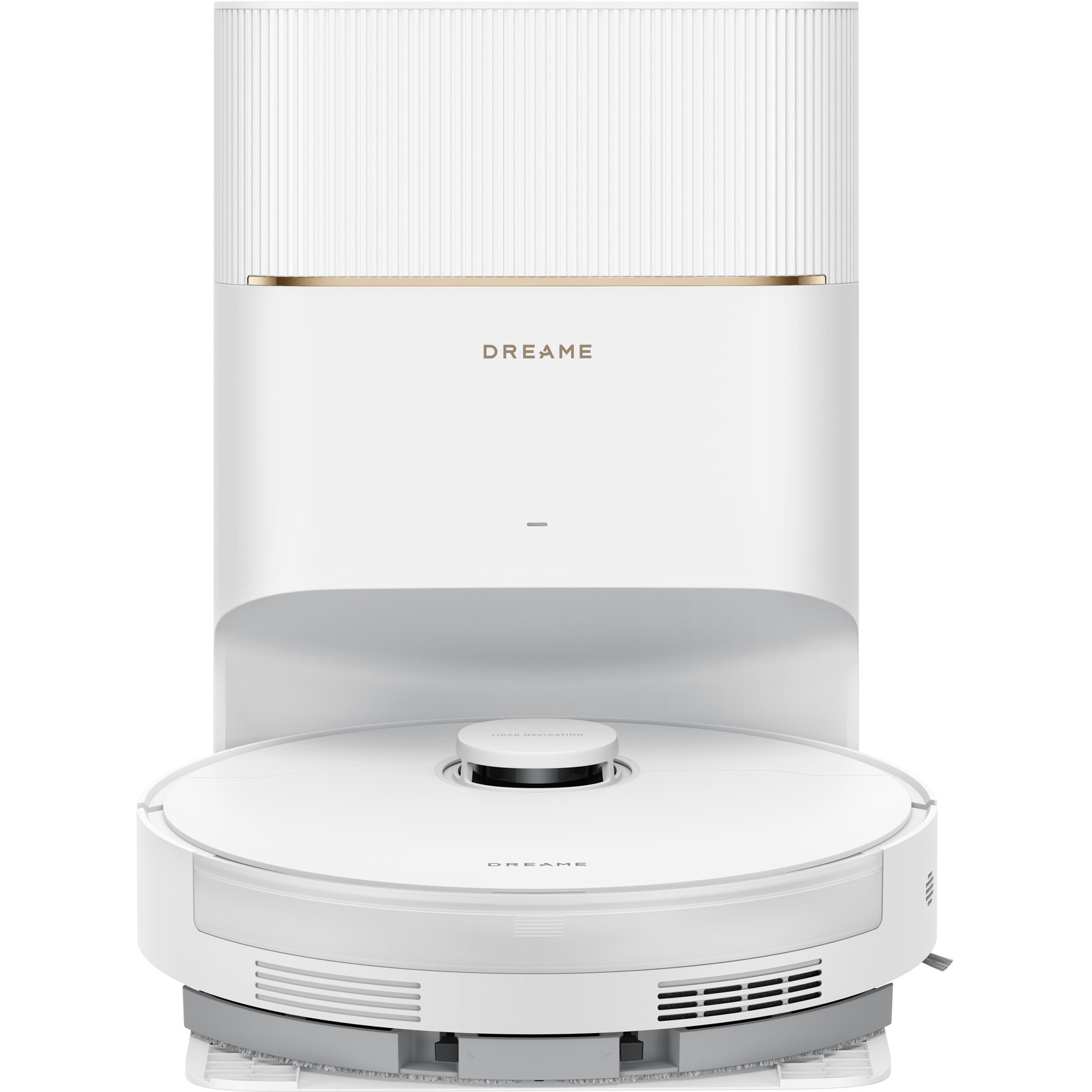 Robot de aspirare cu mop Dreame D20 Pro Plus RLD43SD-WH, stație automată de golire praf 5l, 13000Pa, rezervor praf 0.5l, rezervor apă 0.35l, perie dublă anti-încurcare, baterie 5200mAh, alb