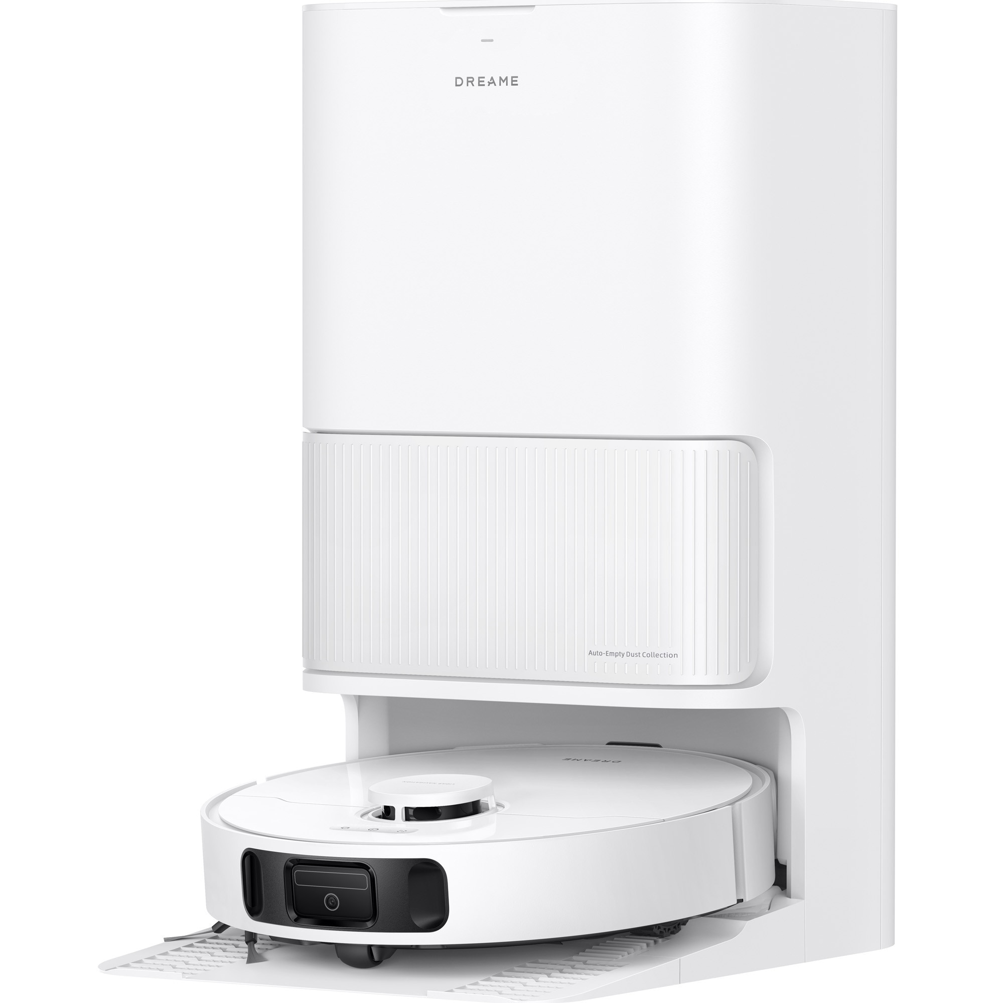 Robot de aspirare cu mop dual rotativ Dreame D20 Ultra RLD31SE, statie automata de golire praf 3.2l, 13000Pa, uscare cu aer cald, baterie 5200mAh, alb