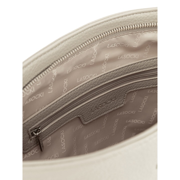 Lasocki női táska, LSK-L-002-07 modell, bézs, szintetikus anyag