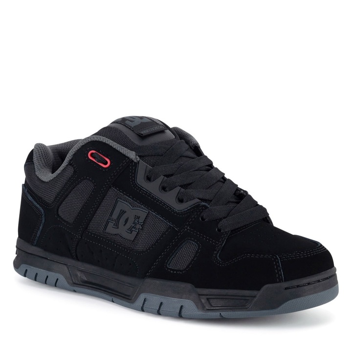 Pantofi sport barbati, DC Shoes, STAG, piele naturala, negru, 42 EU