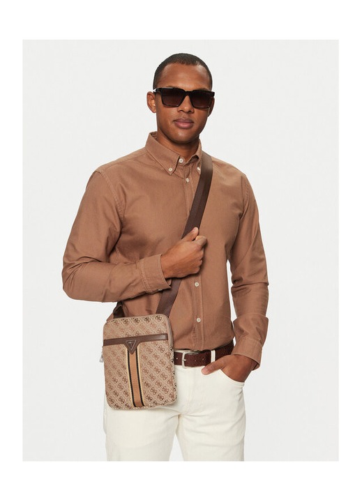 Geanta barbati Guess BBO HMMIST, ecologica, neagra, unisex