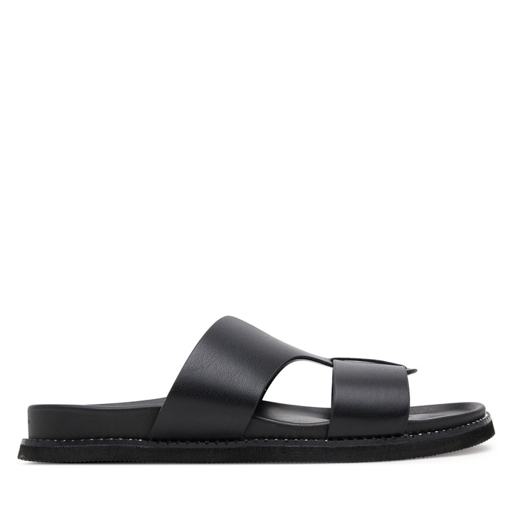 Papuci dama, Jenny, sintetic, negru, confortabil, 39 EU