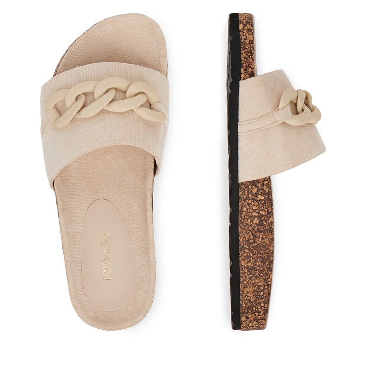 Papuci dama, Deezee, S113, bej