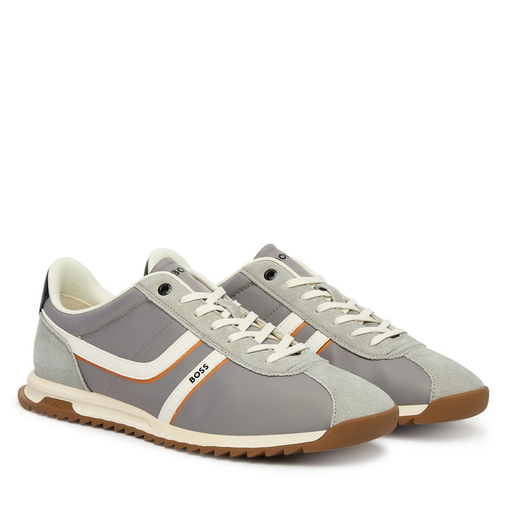 Tenisi barbati BOSS, Gri, textil