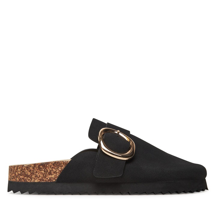 Papuci dama, Deezee, tesatura, negru, 37 EU