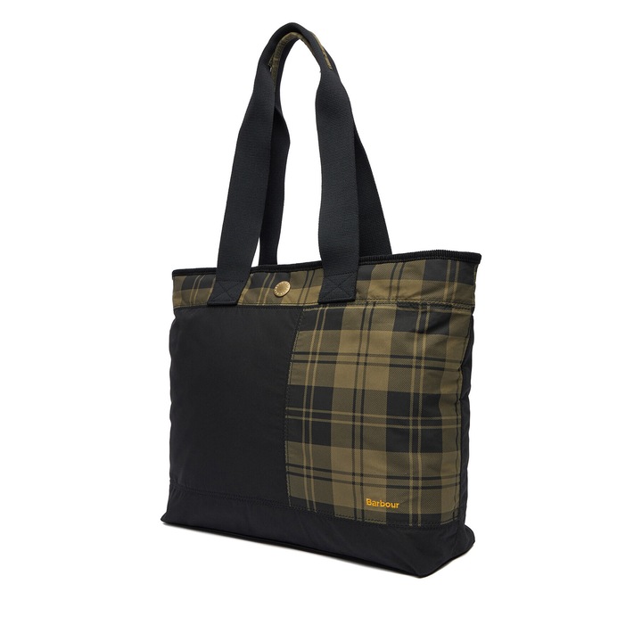 Дамска чанта Barbour Mya Patchwork, черно/маслина, универсален размер