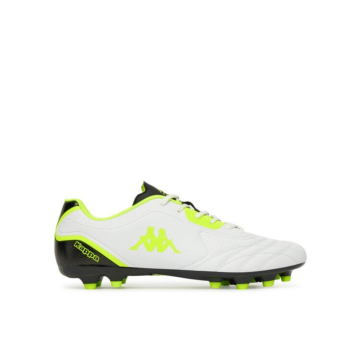 Pantofi sport barbati, Kappa, ghete de fotbal SJ-F909-3, alb, textil