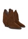 Botine dama, Alma En Pena, cowboy, din piele naturala, maro