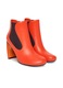 Botine dama United Nude piele naturala, rosu, Rosu