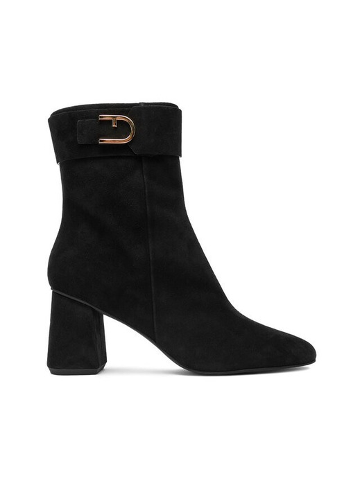 Botine dama YJ73HIC C10000, Furla, Piele naturala, Negru