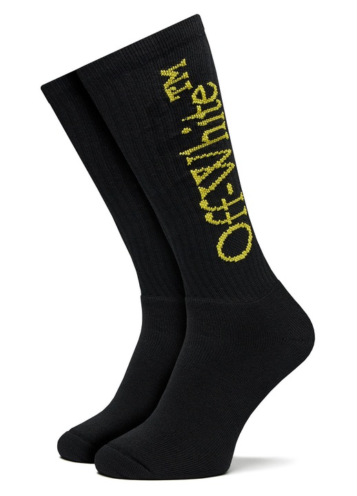 Мъжки чорапи, Off White, дълги, черни, Един размер