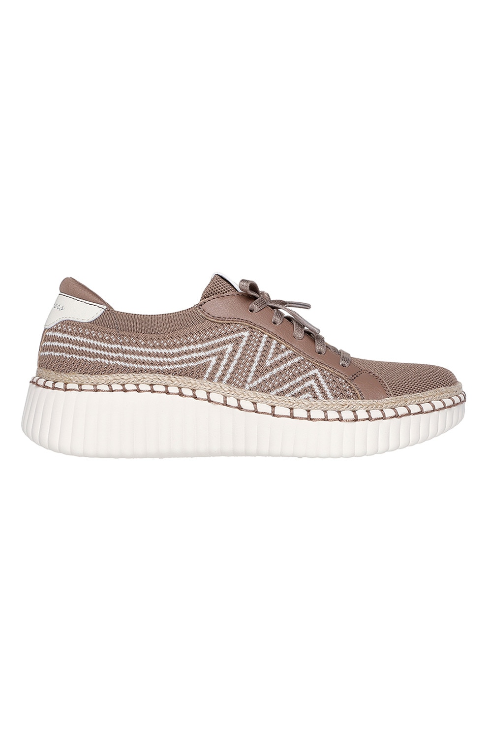 Skechers, Pantofi sport cu aspect tricotat Wilshire Bellevue, Maro