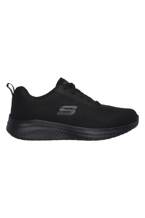 Skechers, Pantofi sport din plasa Ultra Flex 3.0 - Jinie cu branturi cu spuma de memorie, Negru