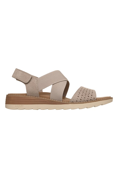 Skechers, Arch Fit Oasis szandál, Tópbarna/Karamellbarna