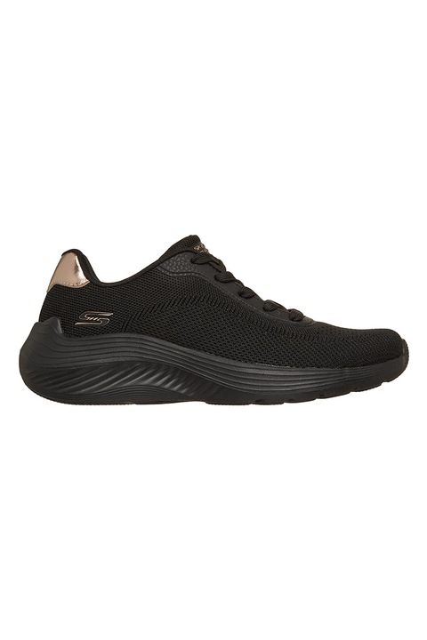 Skechers, Pantofi sport Bobs Squad Waves, Negru
