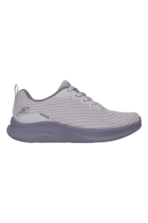 Skechers, Pantofi sport Bobs Moda din plasa tricotata, Violet/Lila pal