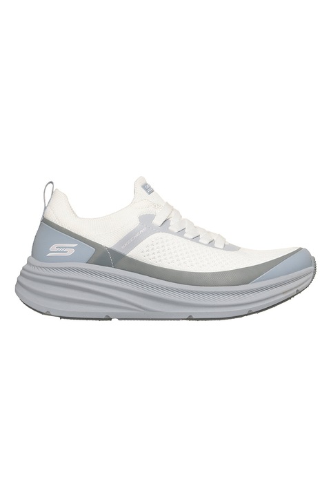 Skechers, Pantofi sport slip-ins Bobz Skillz - Too Vital, Albastru prafuit, Verde pal, Alb murdar, 40