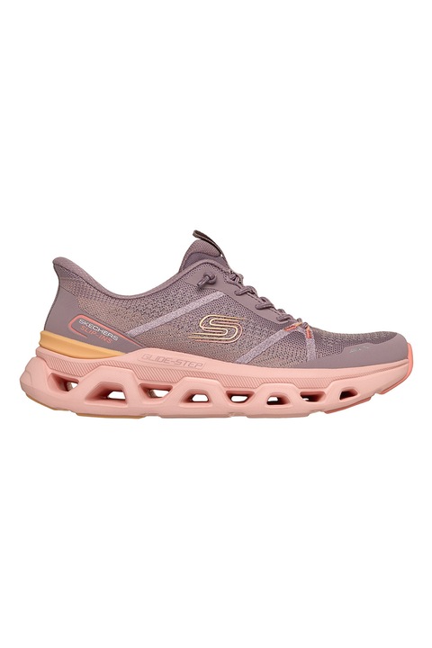 Skechers, Pantofi sport slip-ins Glide Step Altus Fast Lane din plasa, Lila pal