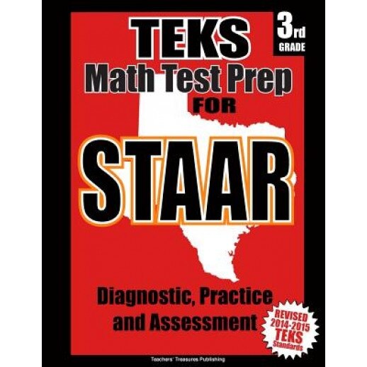 Teks 3rd Grade Math Test Prep for Staar, Teachers' Treasures (Author)