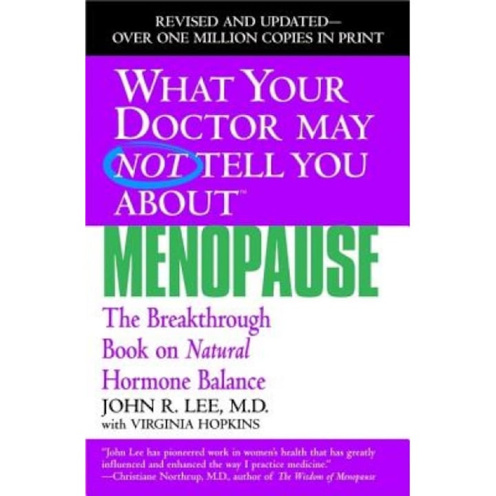 What Your Doctor May Not Tell You about Menopause: The Breakthrough Book on Natural Hormone Balance, John R. Lee
