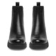 Botine dama JENNY, Textil, Negru, Negru