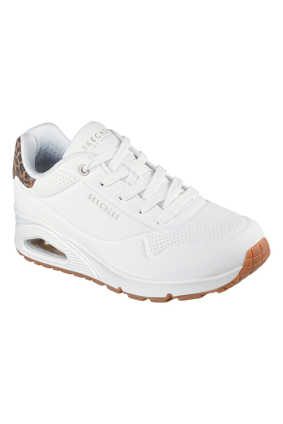 Skechers, Pantofi sport wedge Uno Jungle Nite, Alb, 38.5 - eMAG.ro