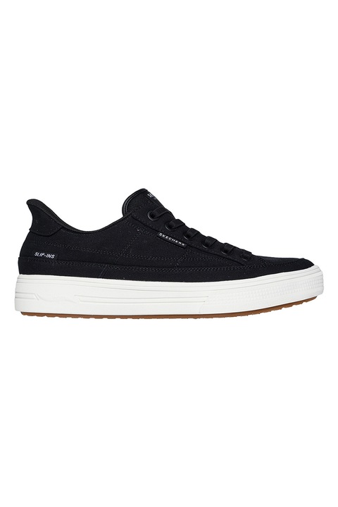 Skechers, Pantofi sport slip-ins Arch Fir Arcade cu model uni, Negru