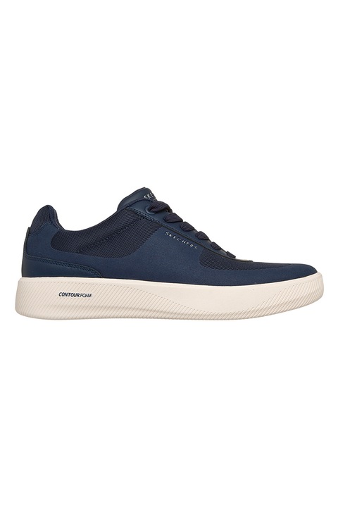 Skechers, Pantofi sport low cut Court Break- Comodo, Bleumarin