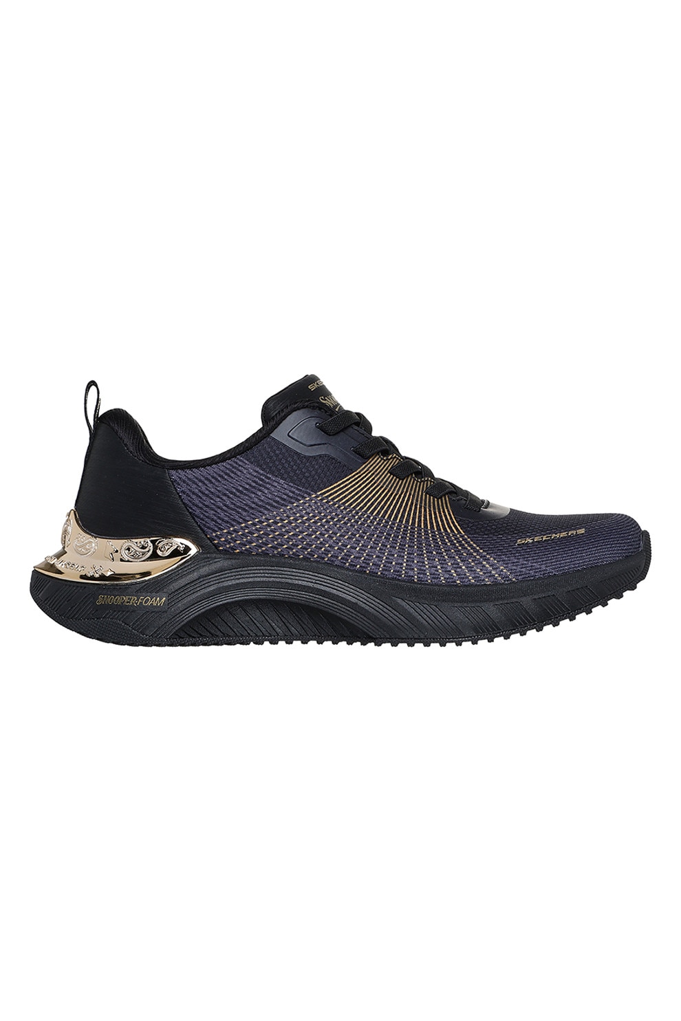Skechers, Pantofi sport din material textil cu garnituri cu aspect