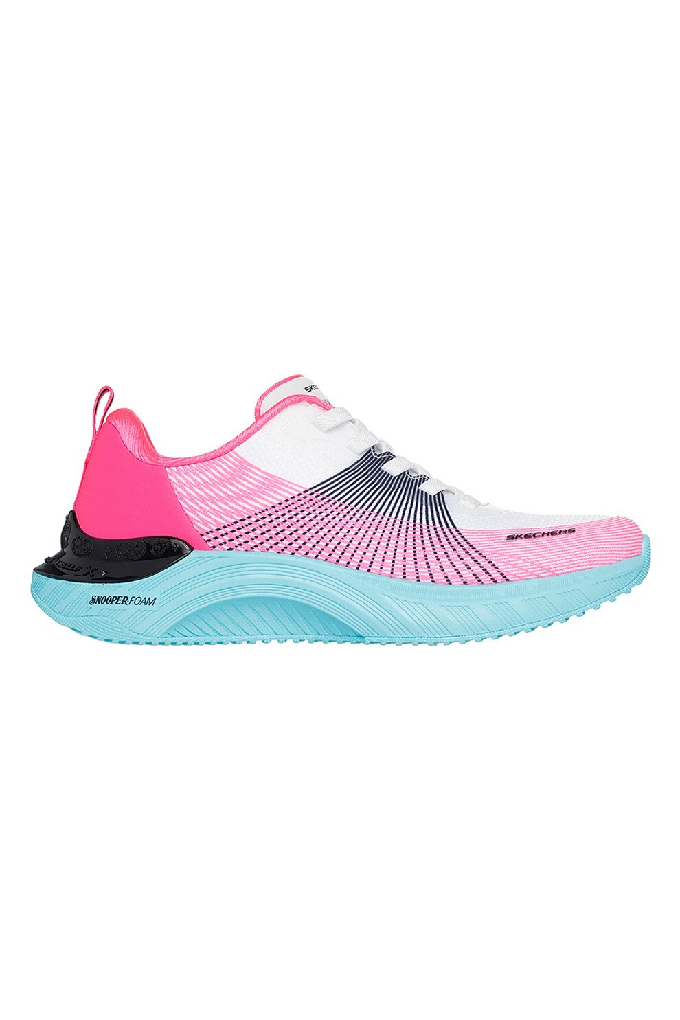 Skechers, Pantofi sport din material textil cu garnituri cu aspect