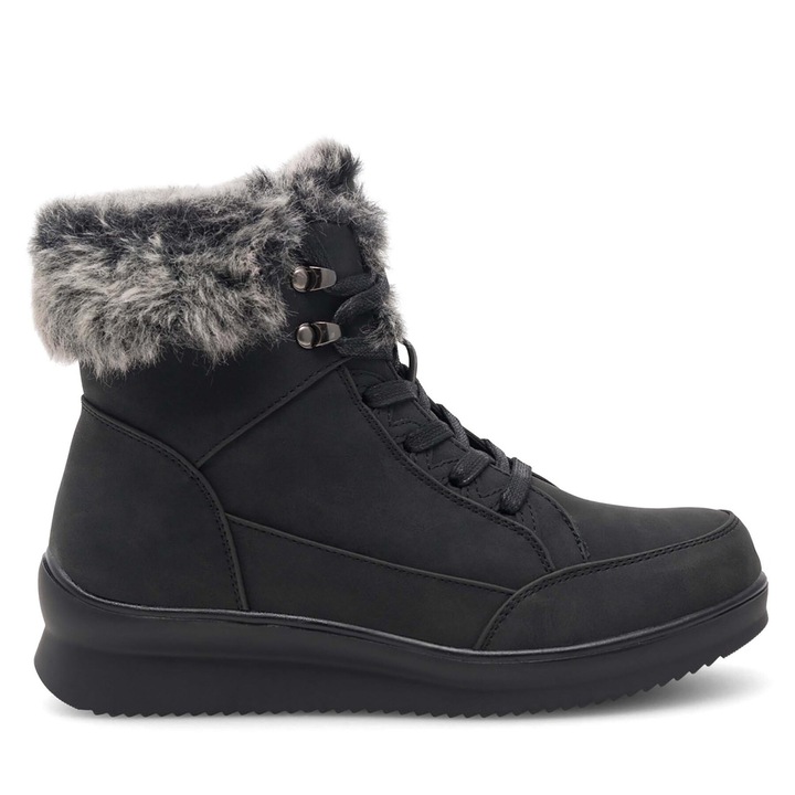 Ghete dama Clara Barson YVET HMD221160-1, piele ecologica, negru, 36 EU