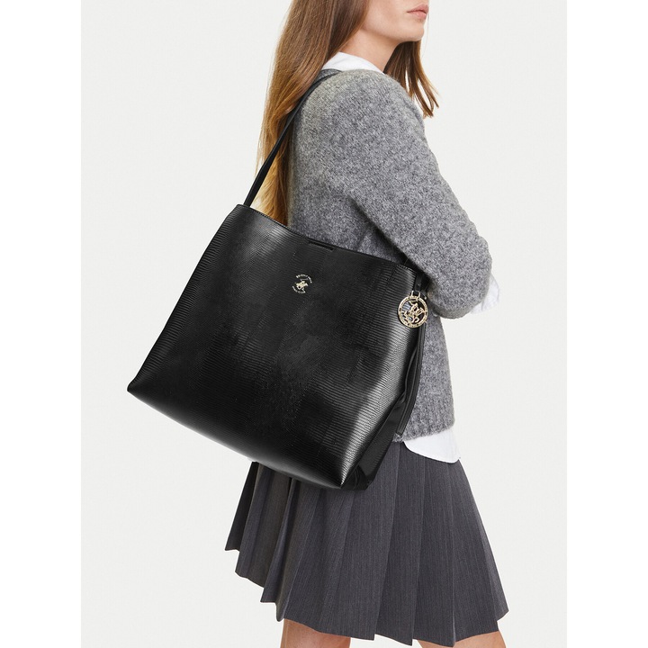 Beverly Hills Polo Club női táska, fekete, BHPC-W-05-A23 modell, szintetikus anyag