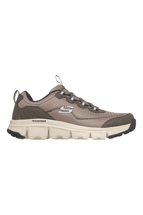 Skechers, Summits AT sneaker logóval, Khaki/Világos tópbarna