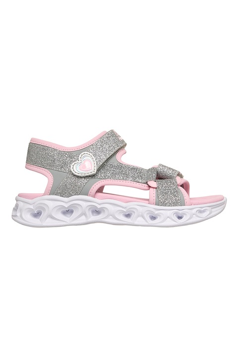 Sneakers, Sandale textile Heart Lights, Roz/Argintiu