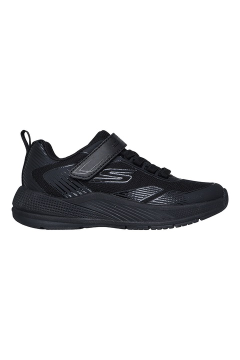 Skechers, Pantofi sport de plasa si piele ecologica Microspec Advance Oasis, Negru/Violet