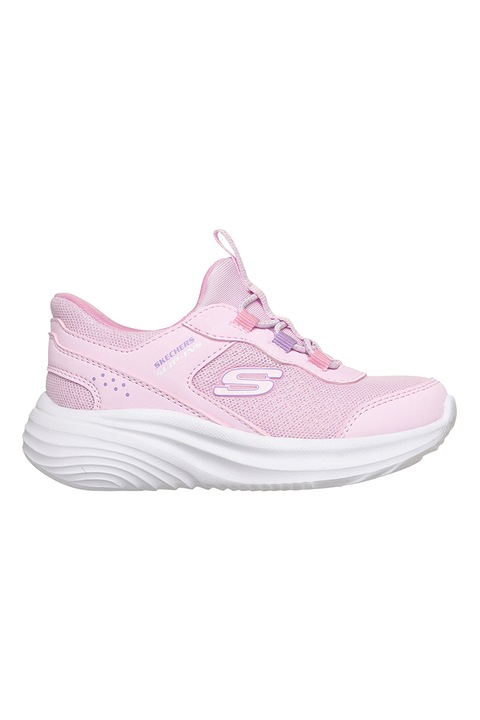 Skechers, Bounder Pro-Step One Slip-Ins sneaker, Világos rózsaszín