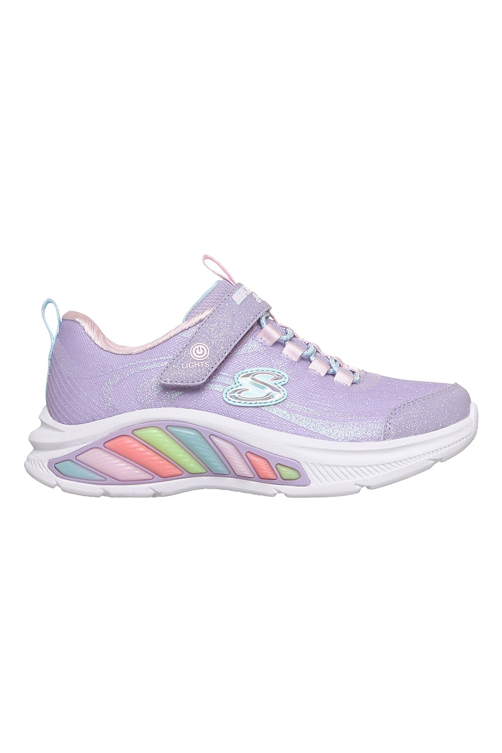 Hlover ♡ Skechers, Pantofi sport cu LED Rainbow Cruisers - Glitzy Glo