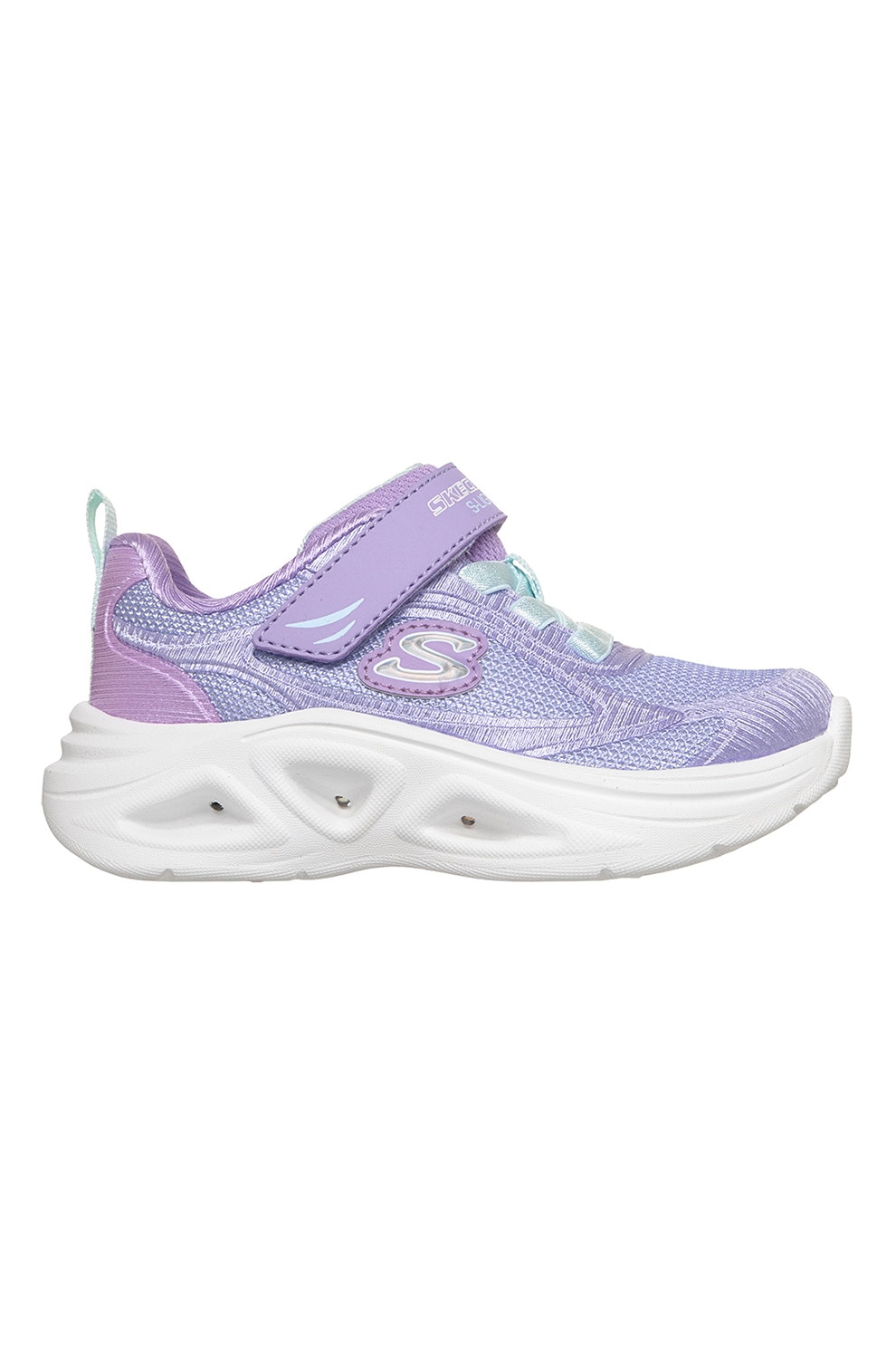 SoLa ② Skechers, Pantofi sport Sola Glow 2.0 de plasa cu LED, Ametist, 26