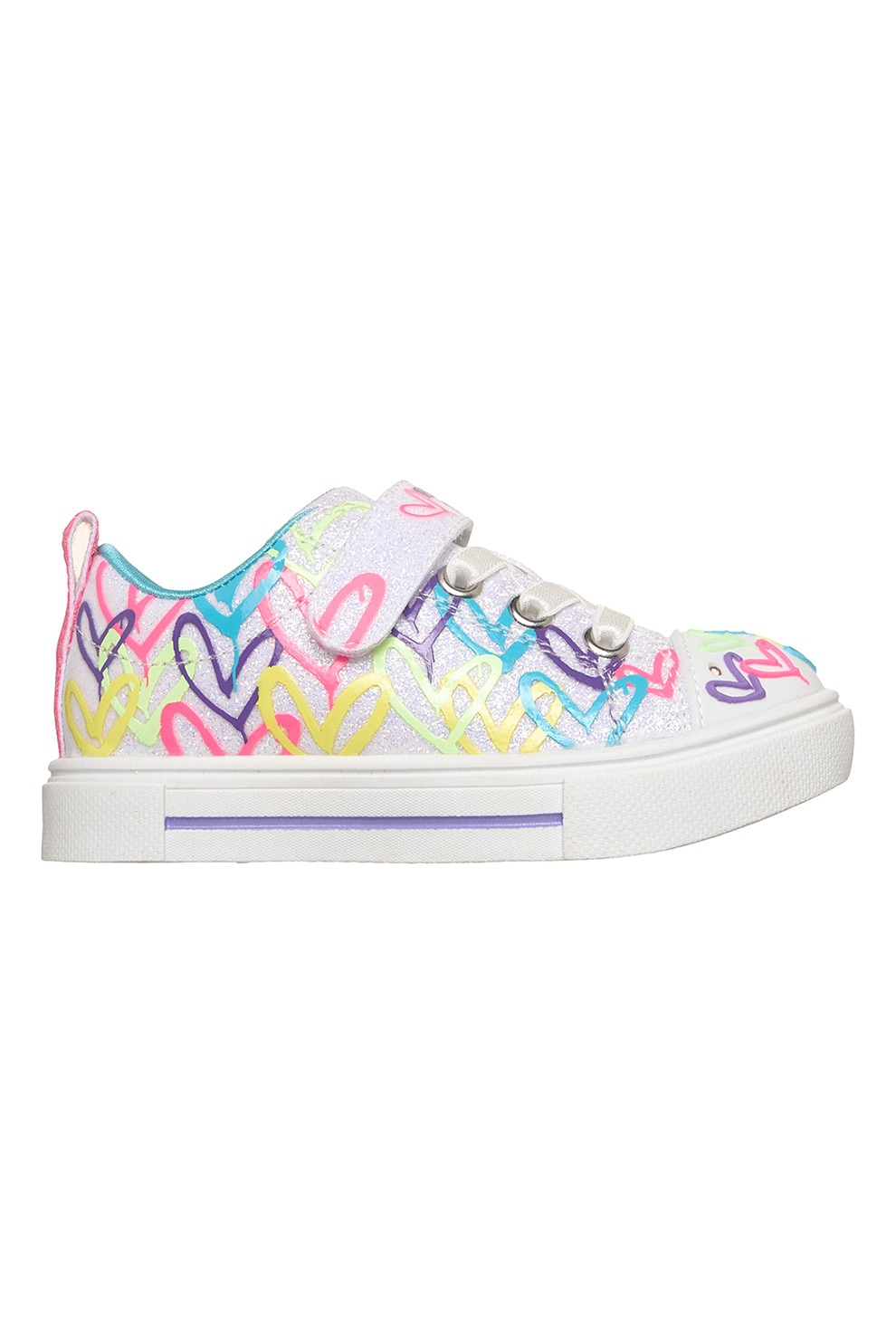 TINK☆TIFFA① Skechers, Pantofi sport S Lights- Twinkle Sparks cu velcro, Galben