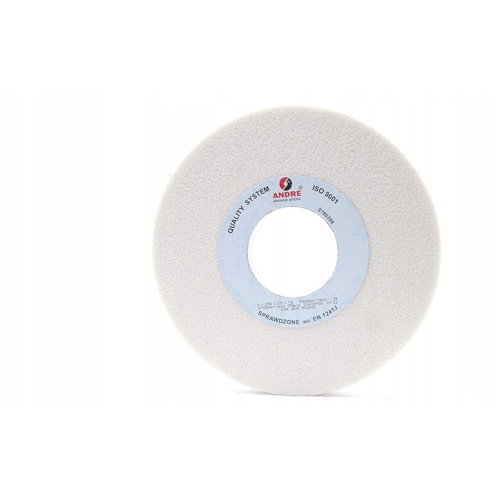 Piatra de slefuit Andre 250x25x76 mm, electrocorindon alb, granulatie 46K