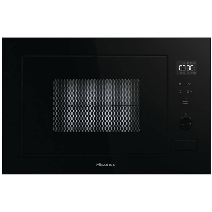 Cuptor cu microunde incorporabil Hisense BIM325G42BG, 25 l, negru, 900 W, 1000 W