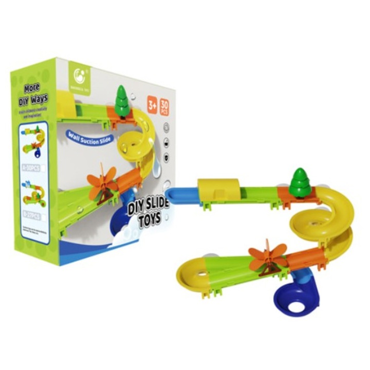 Set pentru asamblarea pistei, Toy Toy Toy, 30 piese, multicolor