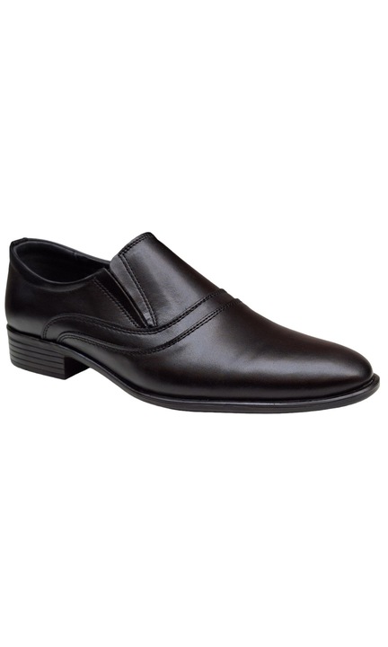 Pantofi barbati eleganti piele naturala de culoare cu suvita 200749, Negru