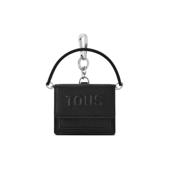 Kulcstartó Tous Mini Bandolera Audre, ökológiai, fekete