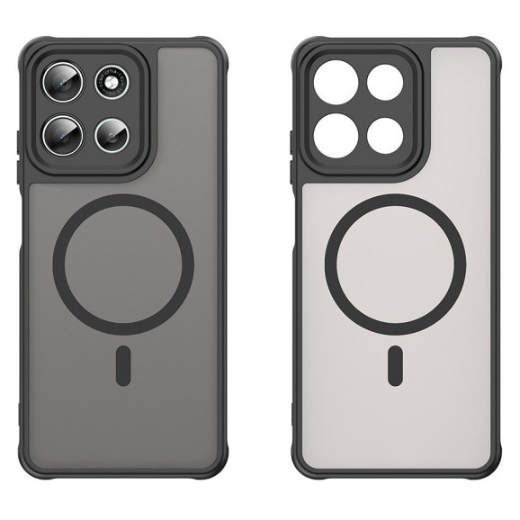 Husa Upzz® Halo Pentru Motorola Moto G86, Magsafe, Protectie Camere si Colturi, Design Premium, Super Rezistenta, Black