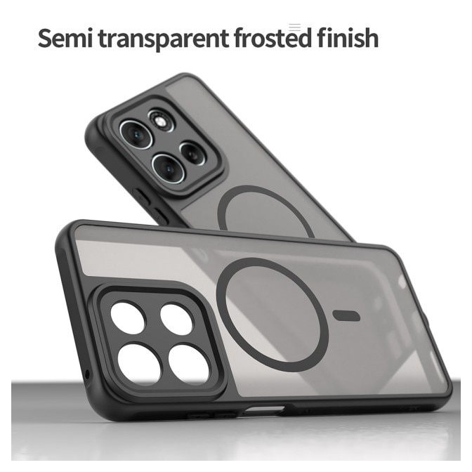 Husa Upzz® Halo Pentru Motorola Moto G86, Magsafe, Protectie Camere si Colturi, Design Premium, Super Rezistenta, Black